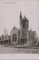 View of Baptist Church Batavia, NY Postcard Postcard Postcard