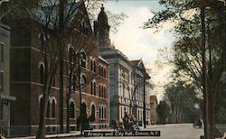 Armory and City Hall Postcard