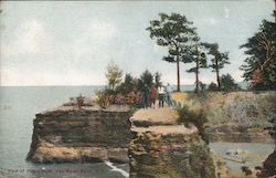 View of Pulpit Rock Van Buren Point, NY Postcard Postcard Postcard