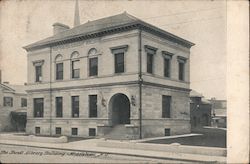 The Thrall Library Building Postcard