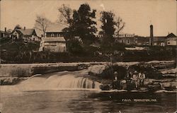 Falls at Pendleton Indiana Postcard Postcard Postcard