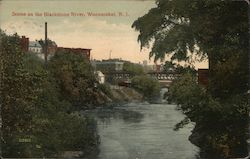 Scene on the Blackstone River Postcard