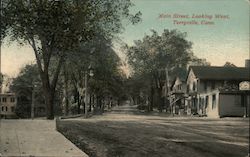 Main Street, Looking West Terryville, CT Postcard Postcard Postcard