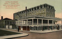 Hotel Richmond - First House from Boardwalk on Kentucky Avenue Postcard
