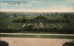 City Park, East Okmulgee Avenue Postcard