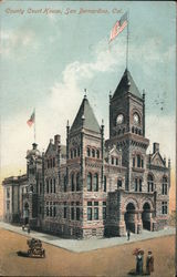 San Bernardino County Court House Postcard