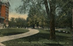 Driveway, Illinois State Normal University Postcard