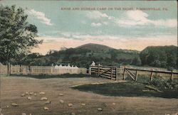 Knob and Dunbar Camp on the Right Jumonville, PA Postcard Postcard 