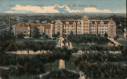 Santa Rosa Hospital and Miltary Plaza Postcard