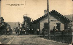Penna Railroad Station Postcard