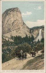 Gap of Liberty and Nevada Falls Postcard