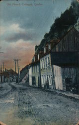 Old French Cottages Postcard