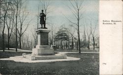 Soldiers Monument Postcard