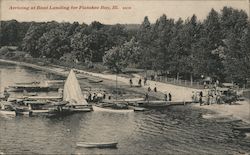 Arriving at Boat Landing Postcard