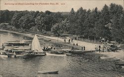 Arriving at Boat Landing Pistakee Bay, IL Postcard Postcard Postcard