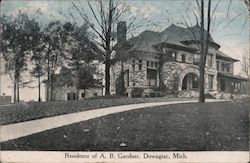 Residence of A.B. Gardner Postcard