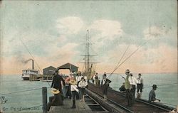 Fishing from the Dock Postcard