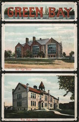 East and West High Schools Postcard