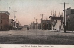 Main Street, Looking East Postcard