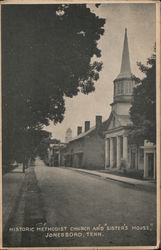 Historic Methodist Church and "Sister's House" Jonesborough, TN Postcard Postcard Postcard