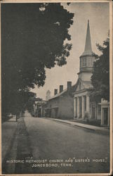 Historic Methodist Church and "Sister's House" Postcard