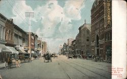 Market Street looking North from 8th Street Postcard