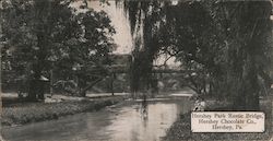 Hershey Park Rustic Bridge, Hershey Chocolate Company Postcard