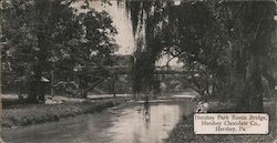 Hershey Park Rustic Bridge, Hershey Chocolate Company Pennsylvania Postcard Postcard Postcard