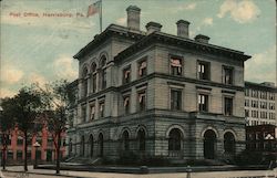 Post Office in Harrisburg, Pennsylvania Postcard