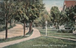 Academy Street Factoryville, PA Postcard Postcard Postcard