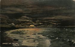 Sunset on the Bay Postcard