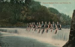 Dam At Bushkill Park Easton, PA Postcard Postcard 