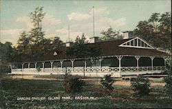 Dancing Pavilion, Island Park Easton, PA Postcard Postcard Postcard