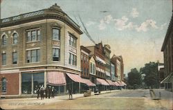 Looking Along Locust Street Columbia, PA Postcard Postcard Postcard