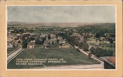 View from Vanadium Hotel Cambridge Springs, PA Postcard Postcard Postcard