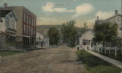 Street Scene in Burlington Postcard