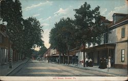 Mill Street Bristol, PA Postcard Postcard 
