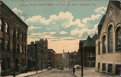 Library Street Looking South to Braddock Ave. Postcard