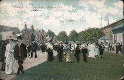 Midway, Allentown Fair Postcard