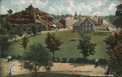 Mountain Scenic Railway, Willow Grove Park Pennsylvania Postcard Postcard 