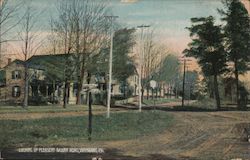 Looking up Pleasant Mount Road Postcard