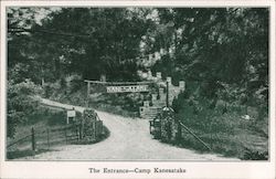 The Entrance - Camp Kanesatake Spruce Creek, PA Postcard Postcard Postcard