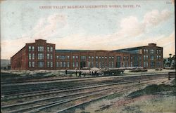 Lehigh Valley Railroad Locomotive Works Postcard