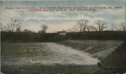 Yankee Dam on Schuylkill River Postcard