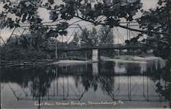 East Main Street Bridge Stroudsburg, PA Postcard Postcard Postcard