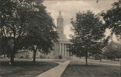 Campus Walk to Old Main, Pennsylvania State University Postcard