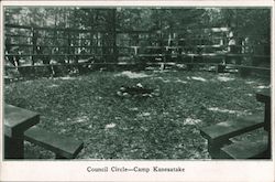 Council Circle - Camp Kanesatake Postcard