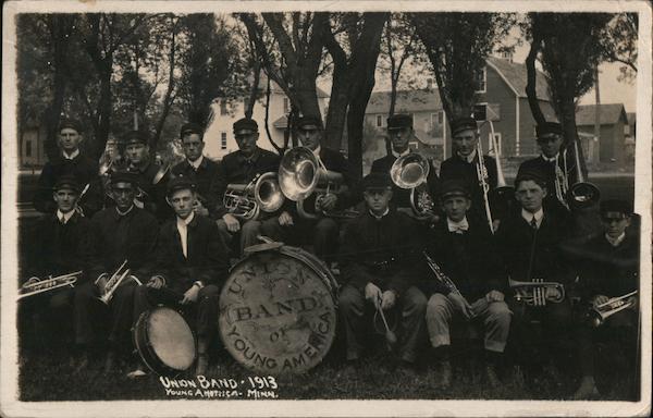 Union Band 1913 Young America Minnesota