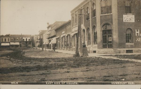East Side of Square Humboldt Nebraska