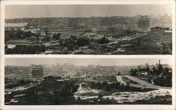 Rare Dual Panorama of Kansas City Missouri